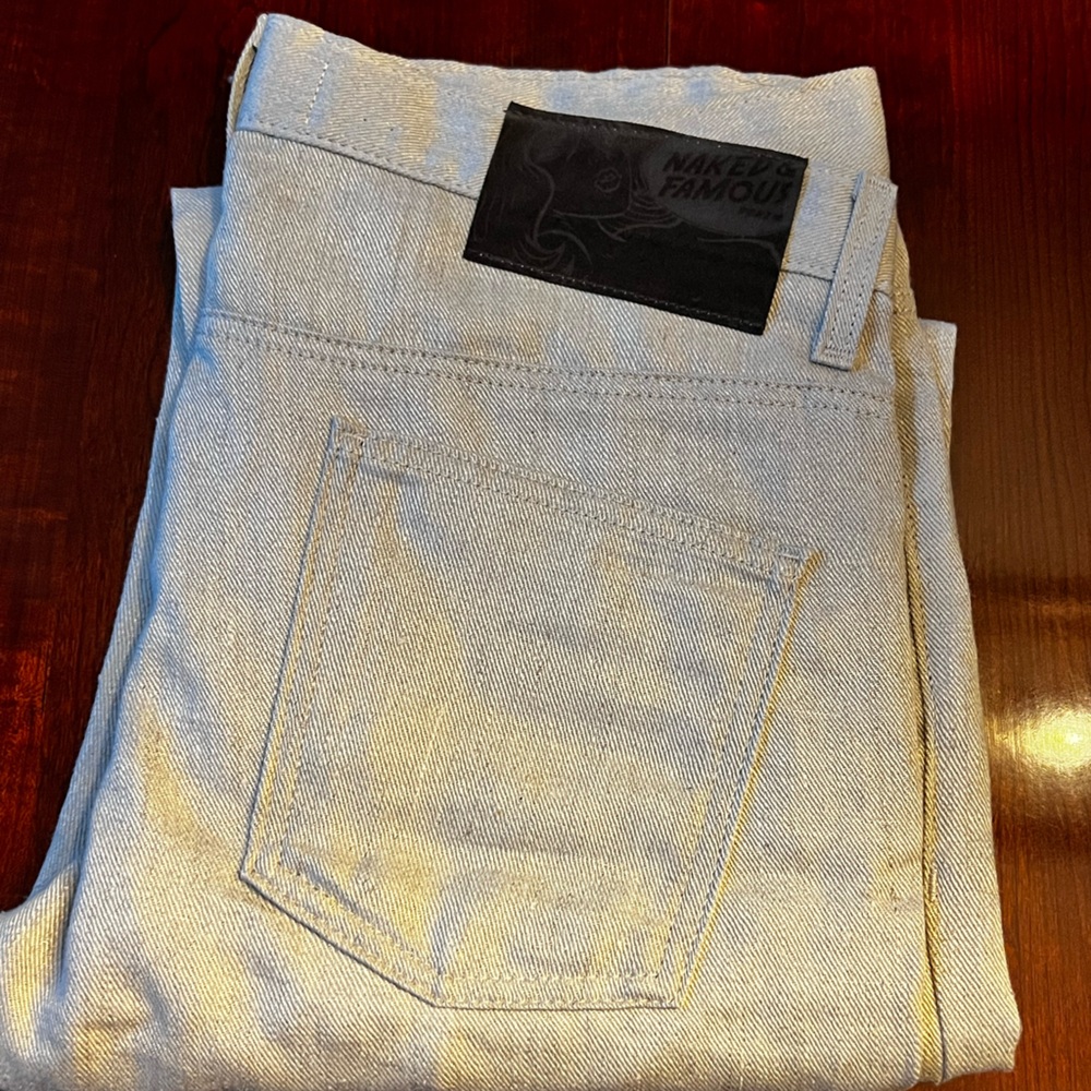 Naked & Famous Light Blue Jeans